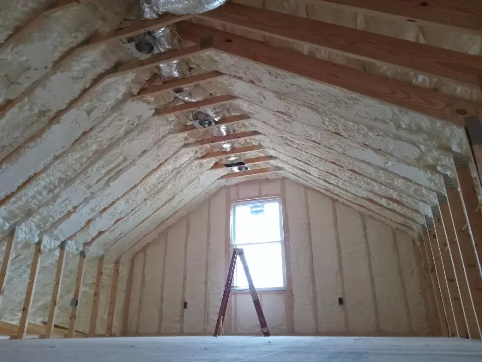 Spray foam roofing application for Crawl Space Insulation project in Bradenton